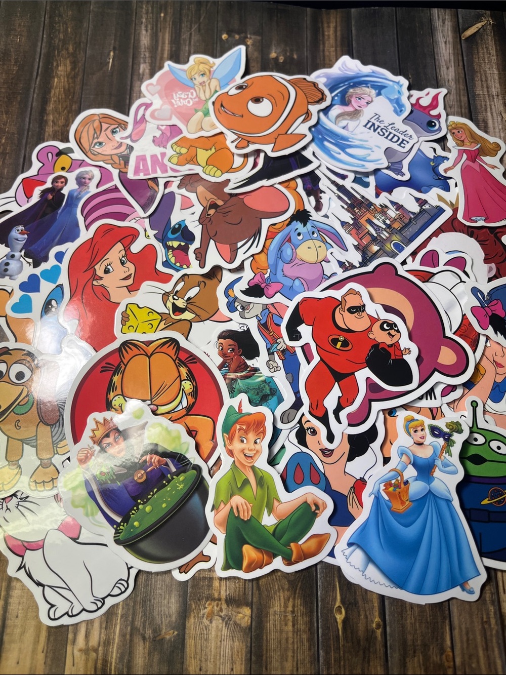 5for$10 Vibrant Classroom Kid-Friendly Disney Mixed Character Lot of 50 Sticker